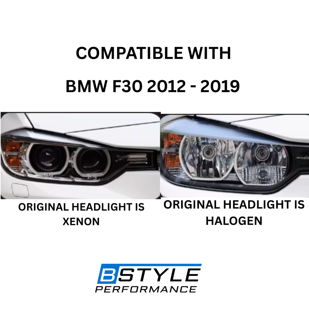 BMW 3 Series F30/F31/F80 Dual Color Yellow & White LED Headlights (Pre-LCI to LCI)