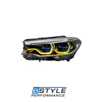 BMW 5 Series G30/F90 Dual Color Yellow & White Headlights 2017-