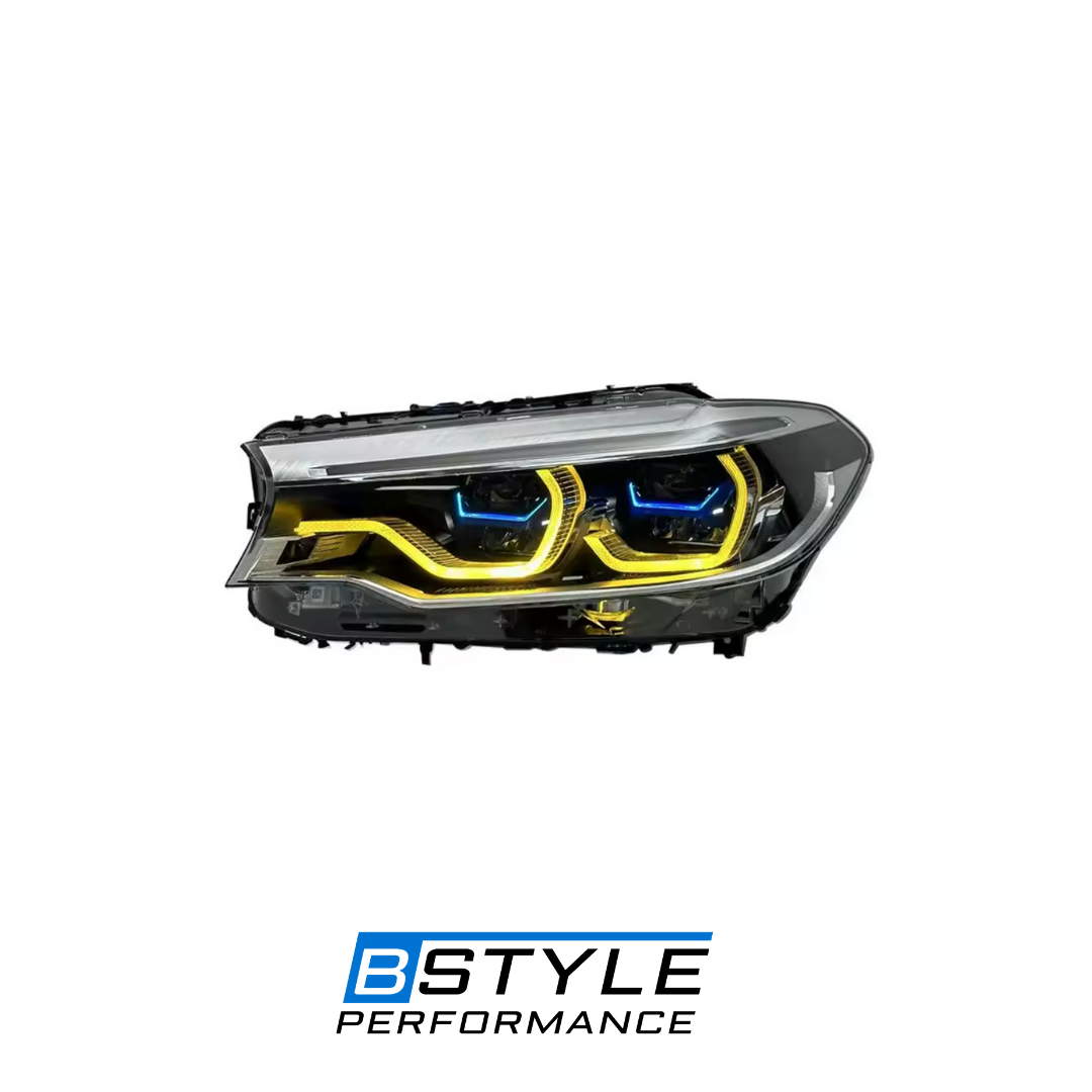 BMW 5 Series G30/F90 Dual Color Yellow & White Headlights 2017-