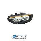 Ikon Style Bmw 4 Series F32 F33 F80 F82 Triple-Color Headlights Yellow-White-Amber DRL