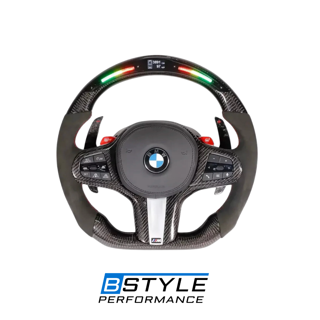 LED Carbon Fiber Steering Wheel M-Competition Edition G-Series F91/ F92/ F93/F95/F96/F90 LCI/F87 LCI