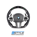 LED Carbon Fiber Steering Wheel M-Competition Edition Leather G-Series F91/ F92/ F93/F95/F96/F90 LCI/F87 LCI