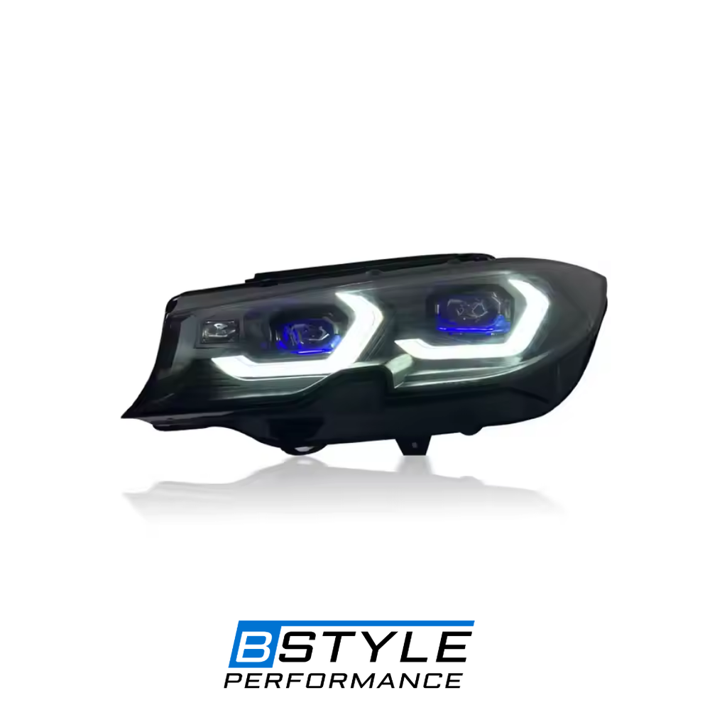 BMW 3 Series G20 2019-2022 Laser Style Headlights Dual Color White - Yellow Drl