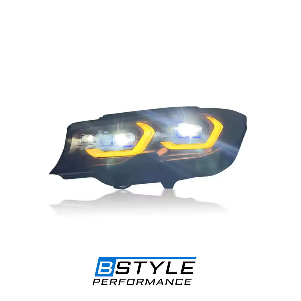 BMW 3 Series G20 2019-2022 Laser Style Headlights Dual Color White - Yellow Drl