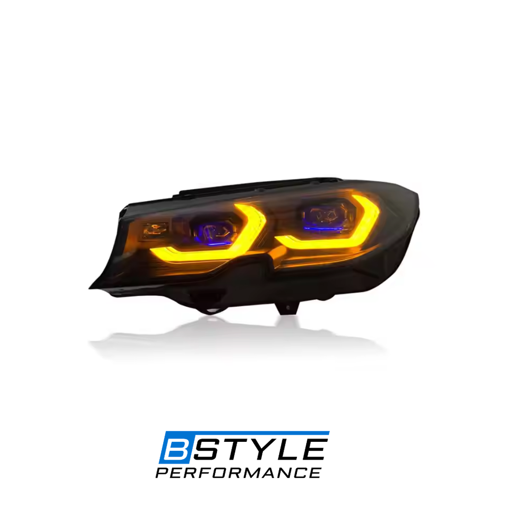 BMW 3 Series G20 2019-2022 Laser Style Headlights Dual Color White - Yellow Drl