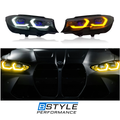 BMW 3 Series G20 2019-2022 Laser Style Headlights Dual Color White - Yellow Drl