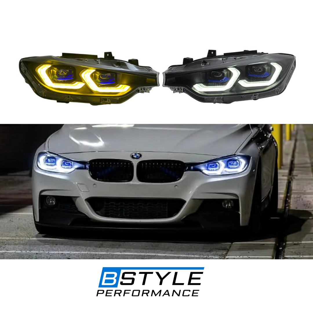 BMW 3 Series F30 F31 F35 2012-2018 Front Light Dual color White - Yellow Drl