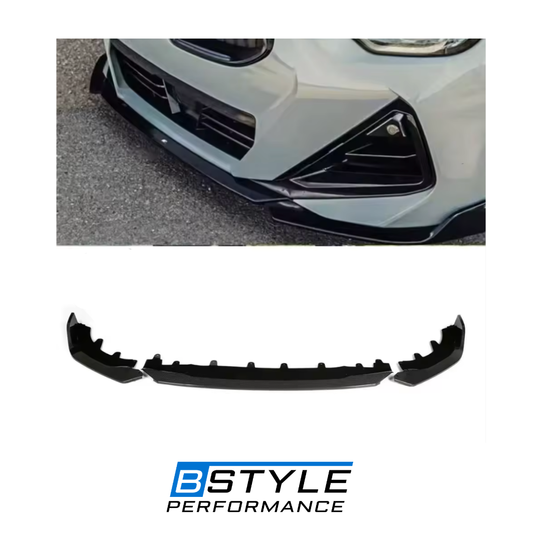 BMW 2 Series G42 Glossy Black Front Bumper Lip Splitter