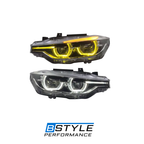 BMW 3 Series F30/F31/F80 Dual Color Yellow & White LED Headlights (Pre-LCI to LCI)