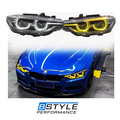 BMW 3 Series F30/F31/F80 Dual Color Yellow & White LED Headlights (Pre-LCI to LCI)