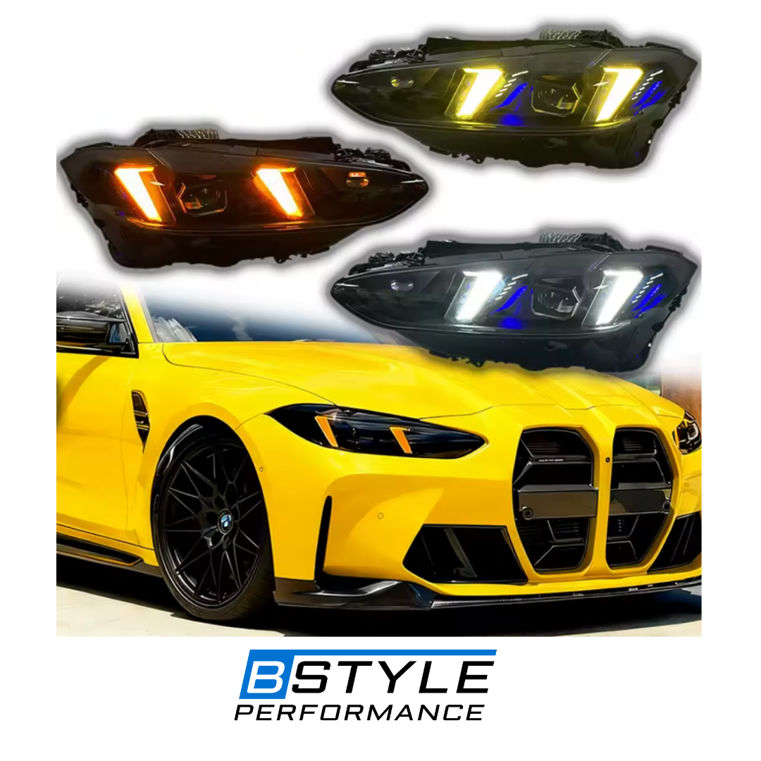 Three-Color DRL “Snake Eyes” LED Headlights – BMW G22/G26/G80/G82 (2021–2025)
