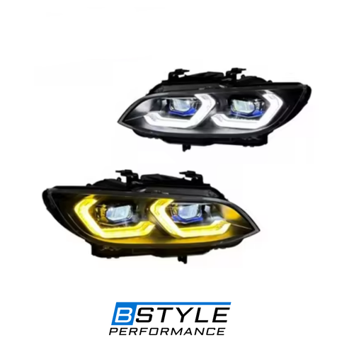 BMW 3 Series E92 E93 Laser LED Headlight 2006- 2010 Dual Color White - Yellow