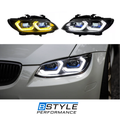 BMW 3 Series E92 E93 Laser LED Headlight 2006- 2010 Dual Color White - Yellow