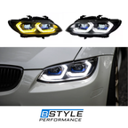 BMW 3 Series E92 E93 Laser LED Headlight 2006- 2010 Dual Color White - Yellow