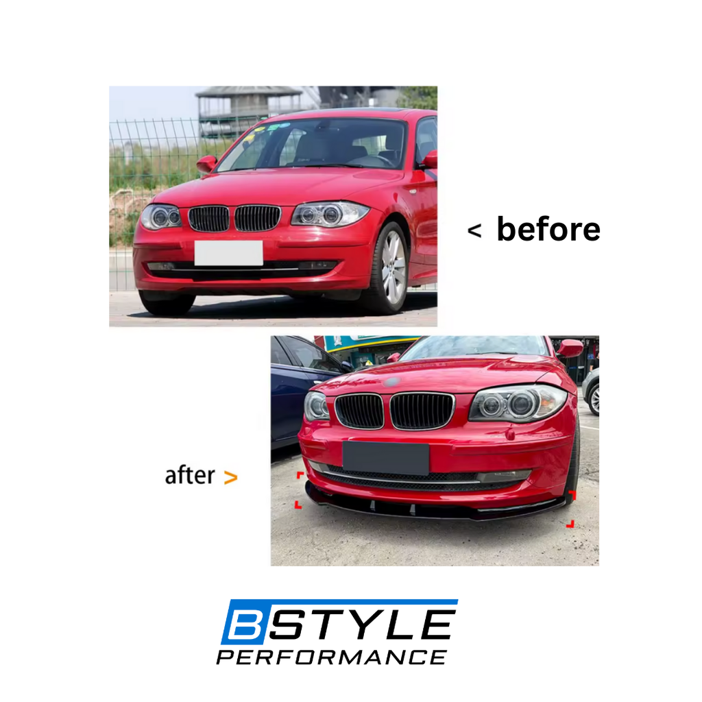 BMW 1 Series E81 E82 E87 E88 Front Lip Splitter 2008–2011