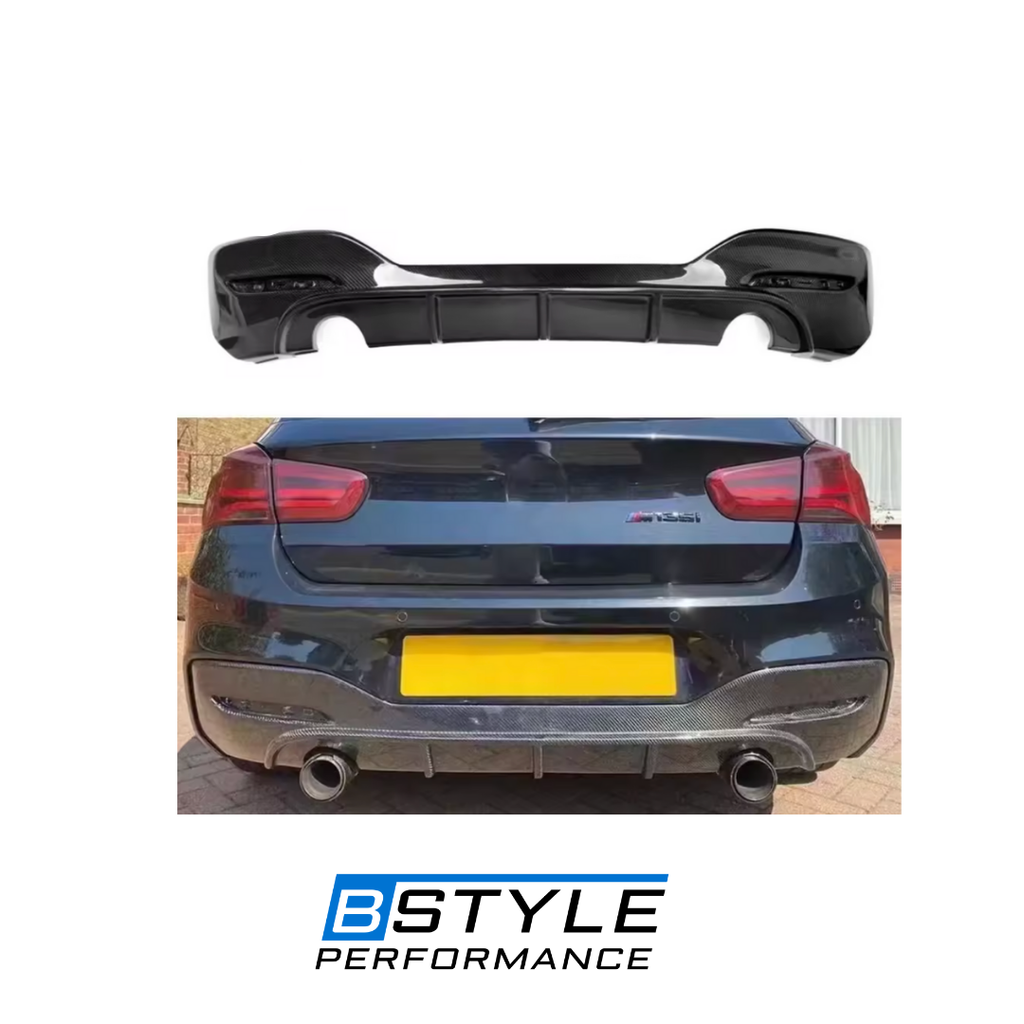 BMW 1 Series F20 LCI Carbon Fiber MP Style Rear Diffuser 2015–2019